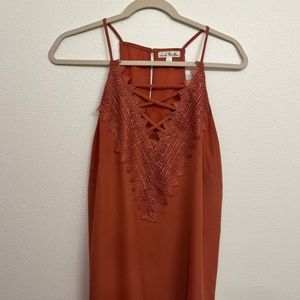 Nine Britton Lace V Neck Tank